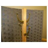 Room Divider, (2) Coat Racks and Umbrella Holder with (2) Umbrellas