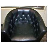 Matching Black Loveseat and Sitting Chair