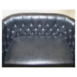 Matching Black Loveseat and Sitting Chair