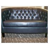 Matching Black Loveseat and Sitting Chair