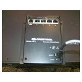 Slide-out AV Rack with Crestron DM 4K Presentation Unit, Professional Amplifier / Amp and Surge-X Surge Eliminator / Power Conditioner