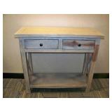 38' Rectangle MDF Console Table with (2) Drawers