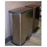 (2) Step-Open Trash Cans