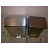 (2) Step-Open Trash Cans