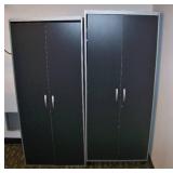 (2) Cabinets / Enclosed Shelving Units