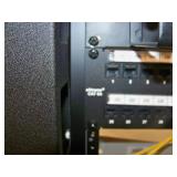 Middle Atlantic RLA19-1245B RLA Series Open-Frame 2-Post Rack, 45RU RMS AV Rack with Leviton Cat5e & Cat6 Patch Panels