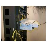 Middle Atlantic RLA19-1245B RLA Series Open-Frame 2-Post Rack, 45RU RMS AV Rack with Leviton Cat5e & Cat6 Patch Panels