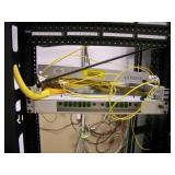 Middle Atlantic RLA19-1245B RLA Series Open-Frame 2-Post Rack, 45RU RMS AV Rack with Leviton Cat5e & Cat6 Patch Panels