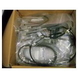 Cat5e, Spools of Coax Cables, Cable Sheathing and a Cable Spooler