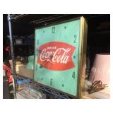 Vintage "Drink Coca Cola" Fishtail - Palm Clock - Neat!