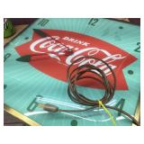 Vintage "Drink Coca Cola" Fishtail - Palm Clock - Neat!