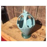 Fabulous! Vintage WELLER POTTERY - Oak Leaf 9 1/2" Basket Vase