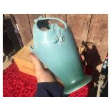 Fabulous! Vintage WELLER POTTERY - Oak Leaf 9 1/2" Basket Vase