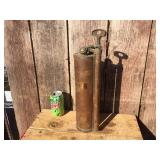 Antique Brass - WILBUR Fire Extinguisher - Seems Full