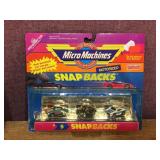 Vintage 1989 Micro Machines #5 Snap Backs - On Card!