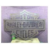 Nifty laser Cut "HARLEY DAVIDSON MOTORCYCLES" - Metal Sign 28 1/2" x 21 1/2".