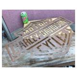 Nifty laser Cut "HARLEY DAVIDSON MOTORCYCLES" - Metal Sign 28 1/2" x 21 1/2".