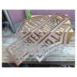 Nifty laser Cut "HARLEY DAVIDSON MOTORCYCLES" - Metal Sign 28 1/2" x 21 1/2".