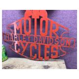 Nifty Laser Cut "HARLEY DAVIDSON MOTORCYCLES" Metal Sign 21" x 27"