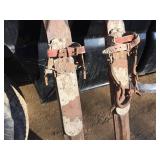 Very Neat Pair - Vintage Marke Hagen Wooden Skis with Name Tags!