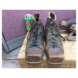 Antique Pairs - Leather Ski Boots + Union Hardware Skates