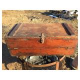 Wow! Antique FARMER SEED Co - Salesman Sample Travel Wooden Crate!