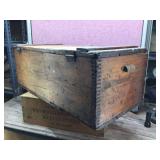 Wow! Antique FARMER SEED Co - Salesman Sample Travel Wooden Crate!