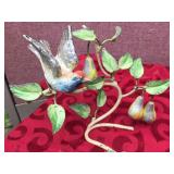 Vintage Pair TOLEWARE? Italian Metal Candle Holders