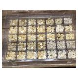 4 Trays Vintage BUTTONS Including Mother of Pearl - Bakelite?