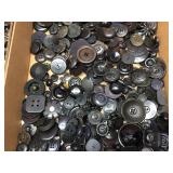 Large Group Old BUTTONS - Bakelite - Metal - Wooden - Leather