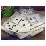 Group Vintage CARD GAMES - Checkers - Dominos (Wooden)