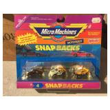 Vintage Micro Machines - Snap Backs #1 + #4 Carded!