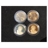 (4) Sacagawea Dollar Coins - 2 Without Dates?