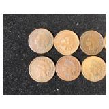 (10) Indian Head Pennies 1890-1906