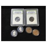 Washington Quarters - (2) 2000 P, 1998 P, 2014 P, (2) 2019 S