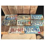 (8) Retired Minnesota/Wisc License Plates