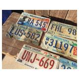 (8) Retired Minnesota/Wisc License Plates