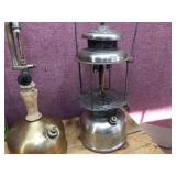 2 Vintage COLEMAN Lantern + Lamp