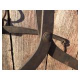 Antique Large ICE TONGS + Hanger - Forged