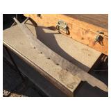 Antique HAY KNIFE + 48" Wooden Spreader