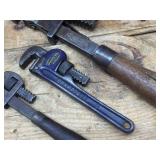 3 Antique Wrenches - CRAFTSMAN 6 - STILLSON