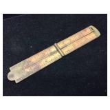 Antique STANLEY No. 32? 12" - 4 Fold - Wood/Brass - Rule