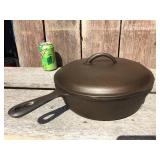 Vintage Refurbished BSR - Cast Iron Chicken Fryer/Deep Skillet with Lid!