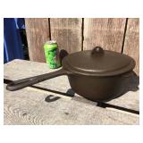 Vintage BSR? 3 Qt. Cast Iron Square Sauce Pan/Stew Pot with Lid - Refurbished!