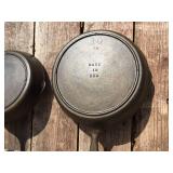 (2) Vintage LODGE 8 + 10 Cast Iron 3-Notch Skillets - Refurbished!