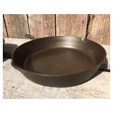 (2) Vintage LODGE 8 + 10 Cast Iron 3-Notch Skillets - Refurbished!