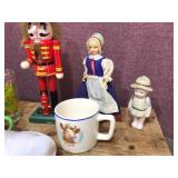 Vintage Group Collectable - Glass - Ceramic - Figures - Hen on Nest - Candy Jars