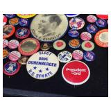 Group Vintage Political - Advertiser - Statement Pinbacks/Buttons