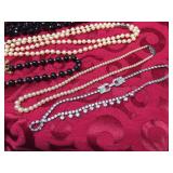 Vintage Necklaces - Austria - Faux Pearl - Monet 14" - 56"