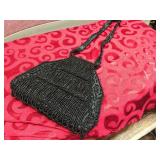 MCM - WALBORG - Black Beaded Purse - Hong Kong